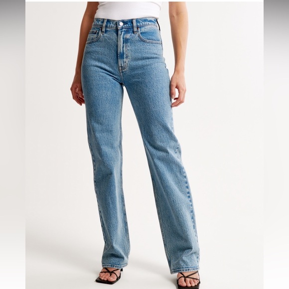 Abercrombie 90s Relaxed Jean - Medium Marble - Picture 1 of 3